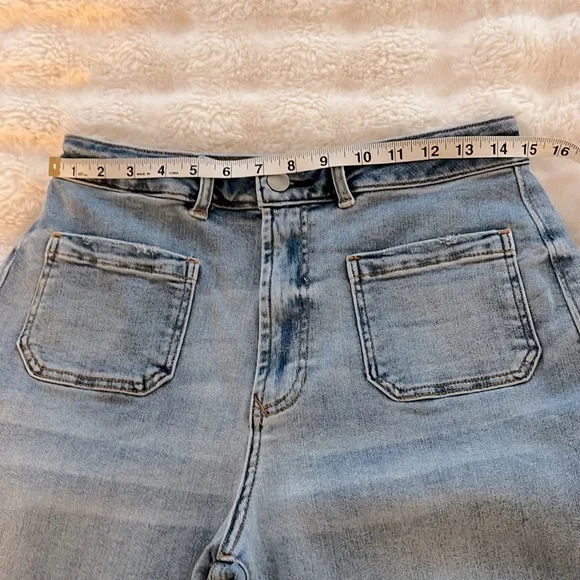 DEAR JOHN Women's Light Blue Wide-Leg Jeans - Picture 14 of 16